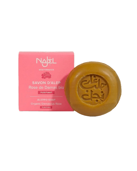 Savon d'Alep à la Rose de Damas Najel 100g